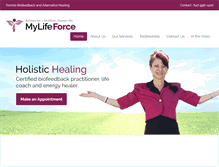 Tablet Screenshot of mylifeforce.ca